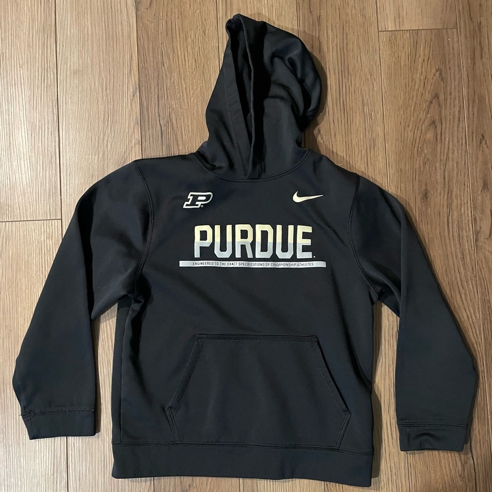 Nike Kids Black Purdue Pullover Hoodie